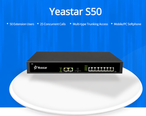 Système PBX IP hybride analogique GSM VoIP SIP S50 pour 50 utilisateurs, 8 lignes, avec répondeur automatique et enregistrement de conférence, idéal pour les petites entreprises et les bureaux. - Product Image 6