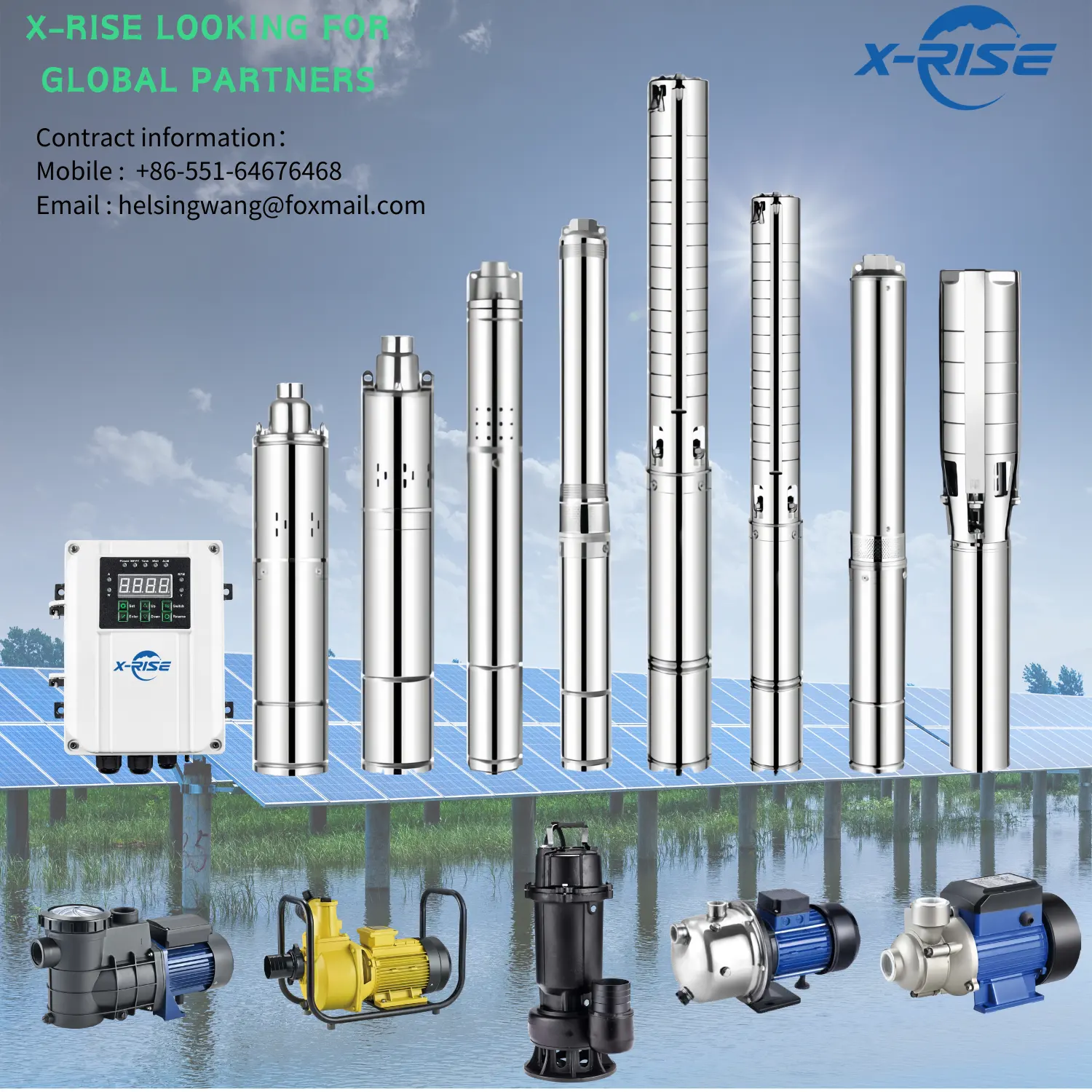 Langlebige 3-Zoll-AC/DC Hybrid-Solar-Wasserpumpe Hochdruck-Edelstahl tiefbrunnen für die Bewässerung von Farmen und Obstgärten