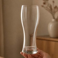 Chope à bière américaine personnalisée de 16 oz, design esthétique, impression de logo créative, épaisse, grande, incassable, pour camping et bière pression