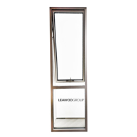 Ventanas de Aluminio Arqueadas Personalizadas, Abatibles Verticalmente hacia Afuera, con Aislamiento Térmico para Hotel o Villa