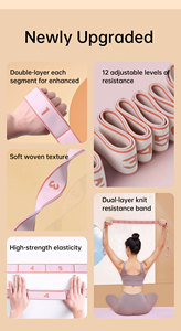 TALLTOP Hoge elastische duurzame draagbare yoga-trekband Weerstandsstrips Digitale spanning Milieuvriendelijke stretchriem Oefening - Product Image 3