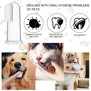 Vente en gros d'usine - Brosse à dents pour animaux de compagnie super douce pour le soin dentaire des chiens et des chats - Product Image 3