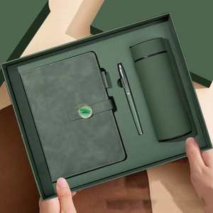 Coffret Cadeau d'Entreprise Écologique avec Bloc-Notes 100 Feuilles, Stylo et Bouteille d'Eau - Boîte Cadeau d'Affaires Personnalisée - Product Image 4