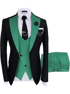 2025 moda Slim Fit abiti da ballo per gli uomini 3 pezzi su misura smoking eleganti da sposo per il matrimonio - Product Image 2