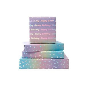 Laser-Plated Aluminum Gift Wrapping <b>Paper</b> Birthday Dot Star <b>Pattern</b> Metallized <b>Paper</b> Single Side Craft Gift Packaging - Product Image 5