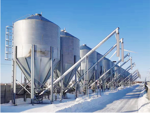 صوامع تغذية الدواجن الفولاذية المجلفنة بعرض المصنع لمغذيات الحيوانات صوامع تغذية الدجاج الفولاذية الأوتوماتيكية صوامع الذرة الصفراء - Product Image 6