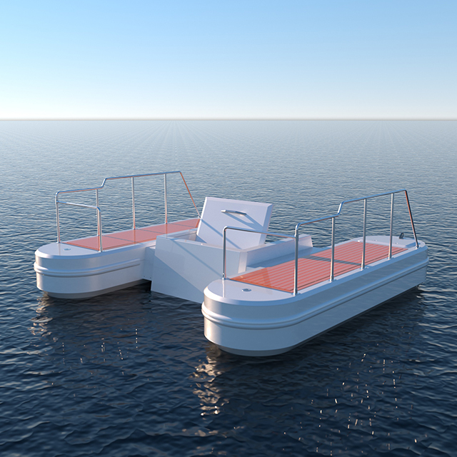 Ecocampor Inflatable Jet Boat Semi Submarine Tour Aluminum Yacht Boat for Sale