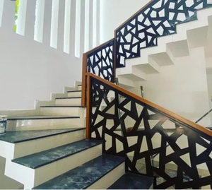 Barandilla de Acero Inoxidable para Exteriores, Diseño de Barandilla Tubular de Aluminio para Terraza, Barandilla Clásica para Escaleras - Product Image 5