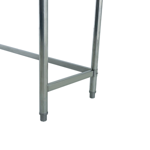 Banco de trabajo resistente para preparación de alimentos de cocina de acero inoxidable de alta calidad con mesa de trabajo de una capa trasera contra salpicaduras - Product Image 6