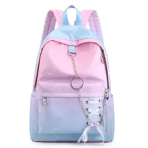 Kızlar degrade okul kızlar için sırt çantaları sevimli kitap çantası genç kız için Kid öğrencileri için ortaokul lise
