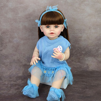 Poupée Reborn Miaomiao en Silicone Intégral de 55 cm/22 Pouces, Personnages Réalistes, Jouet Compagnon Nouveau-né, Coffret Cadeau Coloré pour Ados