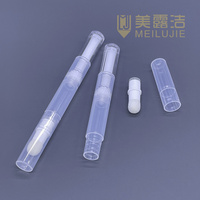 Mini flacon vide transparent en plastique pour sérum contour des yeux, fond de teint, soin de la peau, correcteur 2ml, stylo cosmétique rotatif avec étiquetage pour outils de maquillage et huiles essentielles
