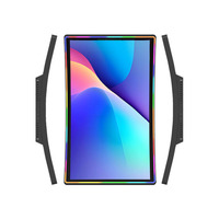 Pantalla táctil curvada multitáctil capacitiva 3M de 43 pulgadas, monitores de pantalla táctil para videojuegos con borde de luces Led