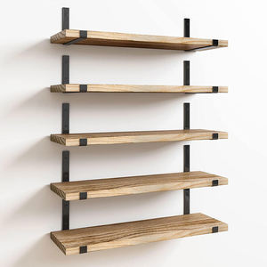 Ensemble de 5 <span class=keywords><strong>étagère</strong></span>s flottantes en bois de style rustique <span class=keywords><strong>pour</strong></span> la décoration de la maison, les chambres, les salons, les cuisines, support mural <span class=keywords><strong>pour</strong></span> <span class=keywords><strong>plantes</strong></span> - Product Image 2