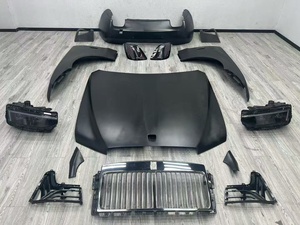 Kit carrosserie Rolls-Royce Ghost : Amélioration du modèle ancien vers le nouveau 2025 – Pare-chocs avant/arrière, phares et feux arrière en carbone noir, auto-adhésifs à 100 % - Product Image 2