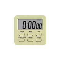Mini minuteur numérique électronique multifonctionnel avec affichage LCD, piles AAA, écologique, pour cuisine, avec aimant, usage courant
