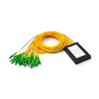 Divisor PLC de Fibra Óptica ABS 1x8 de Alta Calidad con Conector SC/APC o LC para Redes FTTB/FTTC/FTTH