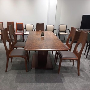 Chaise de salle à manger en bois de frêne de luxe avec finition noyer, structure en bois massif, mobilier moderne pour la maison, salle à manger, hôtel PISANO - Product Image 4