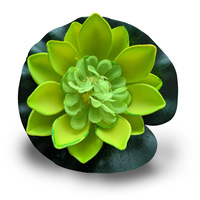 Fleur de lotus artificielle en soie de 10 cm pour la décoration de Thanksgiving, de la rentrée scolaire, de Noël et de Pâques - Taille personnalisée, vente en gros