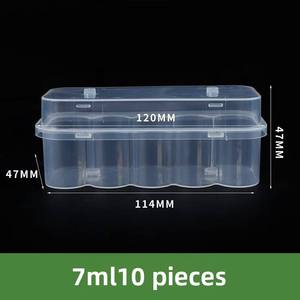 Cajas de Plástico Transparente Rectangulares de PP para Frascos de 3ml, 5ml, 7ml, 10ml, 12ml y 20ml, Estuche de Viaje para Almacenamiento de Frascos, Frascos de Materiales Reciclados - Product Image 6