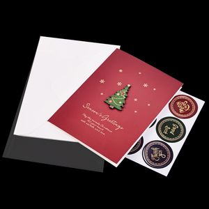 2024 nuovo cartone animato pop up biglietti di <span class=keywords><strong>auguri</strong></span> di Natale <span class=keywords><strong>auguri</strong></span> di vigilia di natale carte regalo di lusso di Natale fatti a mano - Product Image 2