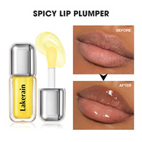 Lakerain Gloss Repulpant pour les Lèvres, Longue Durée, Imperméable, Hydratant, Effet Volumisant Instantané, Sensation Picante, Lèvres Repulpées