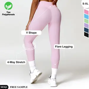 Custom Scrunch Yoga Leggings Seamless Tight Sport Gym Set Clothing For Women Active Wear Workout Clothes Lady Fitness Sportswear