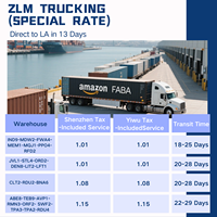 Servicio de Transporte Marítimo y Terrestre Rápido y Económico para FBA con Soporte 24/7, Despacho de Aduanas para Mercancías Peligrosas, Envío LCL, PPO4, LAX9, ONT8