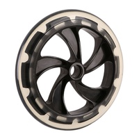 Landau poussette roue 200mm bébé chariot voiture roues 8 pouces PU pare-chocs voiture roue de rouleau