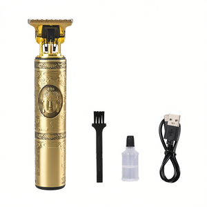 Tondeuses à cheveux sans fil rechargeables par USB avec lames en acier inoxydable et écran LCD pour usage domestique – Vente en gros - Product Image 2