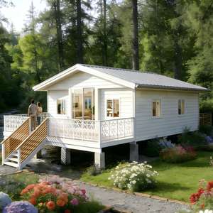 บ้านสำเร็จรูปพรีเมียมขนาด 20 ฟุต 30 ฟุต 40 ฟุต บ้านพักตากอากาศแบบเคลื่อนย้ายได้ 1-3 ห้องนอน บ้านเหล็กพับได้สำเร็จรูปสำหรับใช้งานกลางแจ้ง - Product Image 3