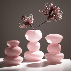 Jarrón de <span class=keywords><strong>cristal</strong></span> antiguo de calabaza, polvo de porcelana de alta calidad, mesa de arte, arreglo floral, adornos, flores frescas, jarrón de <span class=keywords><strong>cristal</strong></span> - Product Image 1