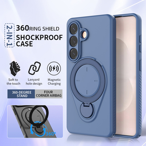 Funda Protectora <span class=keywords><strong>de</strong></span> TPU Ultra Suave para <span class=keywords><strong>Samsung</strong></span> S26 Plus, Moderna, Anti-Caídas, Personalizada, con Anillo Metálico <span class=keywords><strong>de</strong></span> Carga Inalámbrica Magnética <span class=keywords><strong>de</strong></span> 360° - Product Image 2