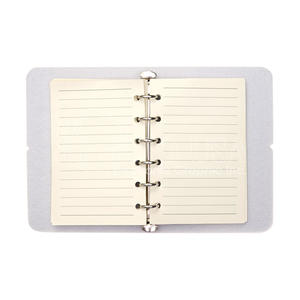 Cuaderno de fieltro A6 personalizado, impresión por sublimación en blanco, con espiral, hojas sueltas y purpurina - Product Image 5
