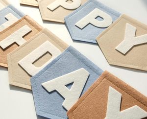 Décorations de fête d'<span class=keywords><strong>anniversaire</strong></span> en feutre coloré pour filles et femmes, bannière <span class=keywords><strong>Joyeux</strong></span> <span class=keywords><strong>Anniversaire</strong></span>, <span class=keywords><strong>guirlande</strong></span> de rubans arc-en-ciel - Product Image 3