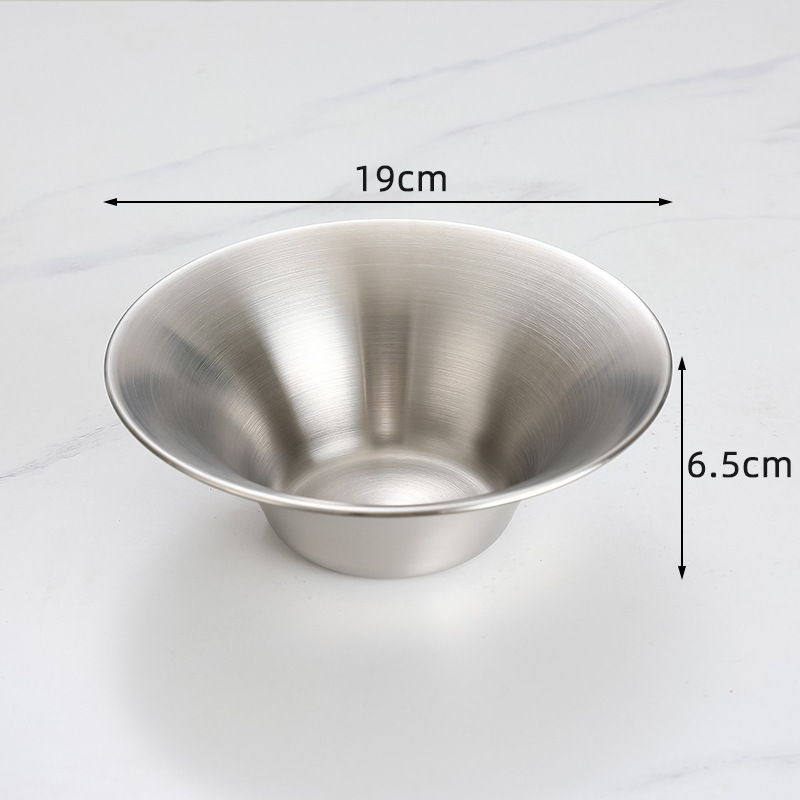 19cm flared salad bowl (silver)
