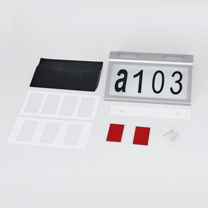 Letrero Luminoso LED Personalizado con Número de Casa, Placa de Dirección Impermeable, Lámpara de Pared Exterior para Decoración de Jardín y Paisaje DS-HNL - Product Image 2