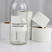 Autocollants adhésifs personnalisés en usine, durables, amovibles, en papier synthétique thermosensible, imperméables, résistants à l'huile et aux déchirures