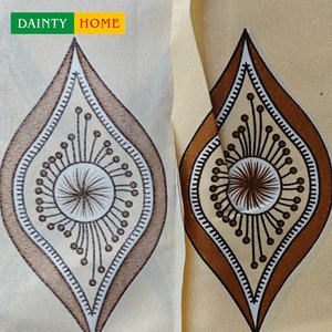 Feuille impression fleur conception fenêtre œillet haut draperies rideaux occultants pour chambre assombrissement isolation <span class=keywords><strong>thermique</strong></span> fenêtre courte - Product Image 1