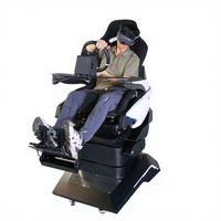 Prix d'usine Intérieur Alliage d'aluminium VR Équipement de conduite VR AR Scène réelle Simulateur de course de voitures Chaise de mouvement avec roue en acier