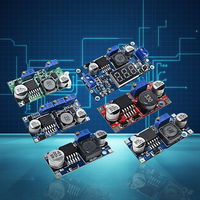 LM2596S DC DC Modul Catu Daya Step-down yang Dapat Disesuaikan dengan Layar, Input 3A 3-40V ke Output 5-40V/6.5-40V/3.3V