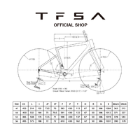 Cadre de vélo de gravier urbain en fibre de carbone haute résistance TFSA JH-37, cadre de vélo de route/VTT OEM avec axe traversant et frein à disque pour le cyclisme