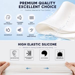 Silicone Swimming Cap Sports Promotion Gift Adult Waterproof Elastic Swim <b>Hat</b> With Custom Logo and Multi Colors - Product Image 4