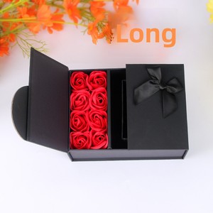 S999 Silver Necklace Rose Soap Flower Gift Box for Girlfriend <strong>Wife</strong> Mom <strong>Valentine</strong> Mother's Day Birthday Gift - Product Image 4