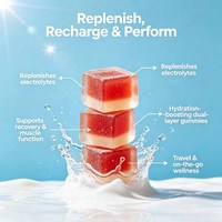 Gummies électrolytiques OEM : Maintient l'équilibre d'hydratation, améliore l'immunité et la santé intestinale, favorise la récupération – Complément d'électrolytes