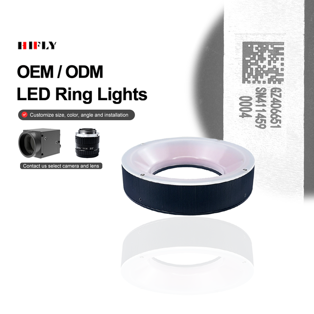 HIFLY Diameter 70*35mm 45 Angle Working Machine Vision Ring Light for Laboratory & Industrial Cameras