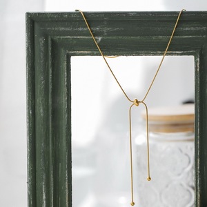 <span class=keywords><strong>Collier</strong></span> en acier inoxydable pour femme, chaîne serpent dorée en titane, vente en gros - Product Image 4