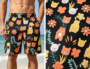 Tessuto in Tulle Lucido 100% Poliestere ad Asciugatura Rapida con Stampa Digitale Personalizzata e Motivi Tinti in Filo <span class=keywords><strong>per</strong></span> Pantaloncini da Spiaggia, Abiti e <span class=keywords><strong>Tende</strong></span> - Product Image 2