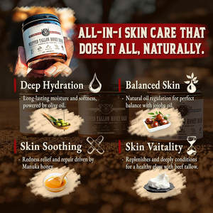 Неароматизированный увлажняющий крем ручной работы и медовый Бальзам для кожи - Product Image 2