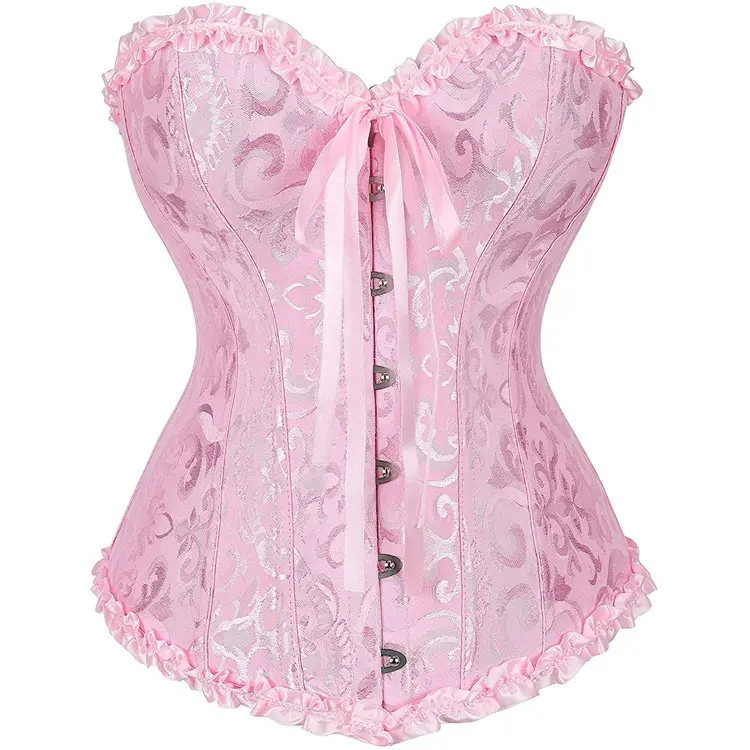 TENNEIGHT Slimming Corset Custom Logo 12 Boned Court Sexy Belt Lingerie Waist Trainer with T-pant